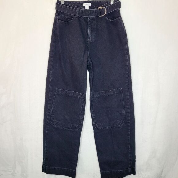 Forever 21 Premium Denim Belted Cargo Jeans Size 27 - Picture 1 of 7
